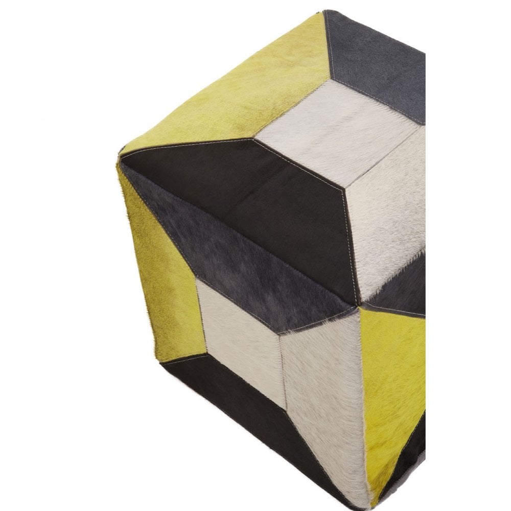 Safira Abstract Pouffe, Multi-Coloured
