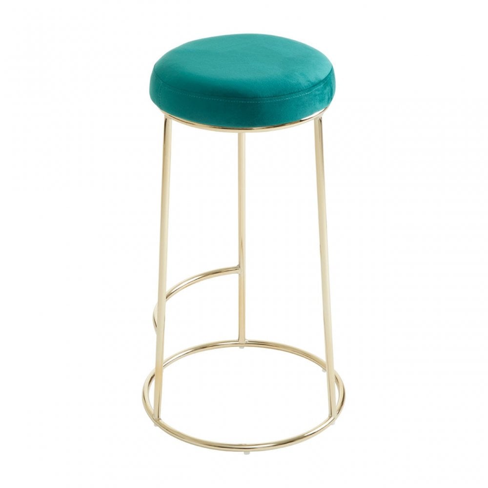 Manhattan Green Velvet Tall Bar Stool