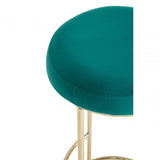 Manhattan Green Velvet Tall Bar Stool