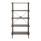 Bradbury Five Tier Dark Oak Shelf Unit