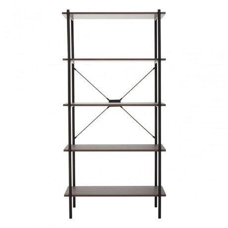 Bradbury Five Tier Dark Oak Shelf Unit