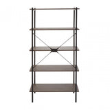 Bradbury Five Tier Dark Oak Shelf Unit