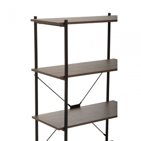 Bradbury Five Tier Dark Oak Shelf Unit