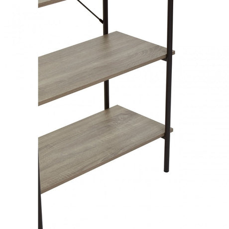 Bradbury Five Tier Grey Oak Shelf Unit