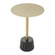 Corra Side Table With Black Base