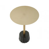 Corra Side Table With Black Base