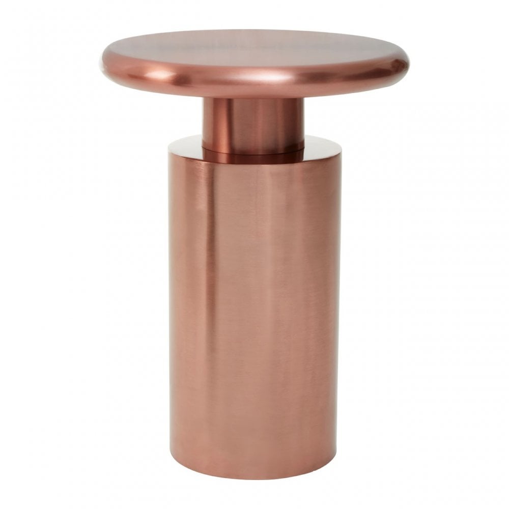 Corra Copper Finish Side Table