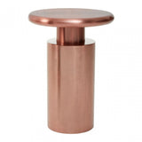 Corra Copper Finish Side Table