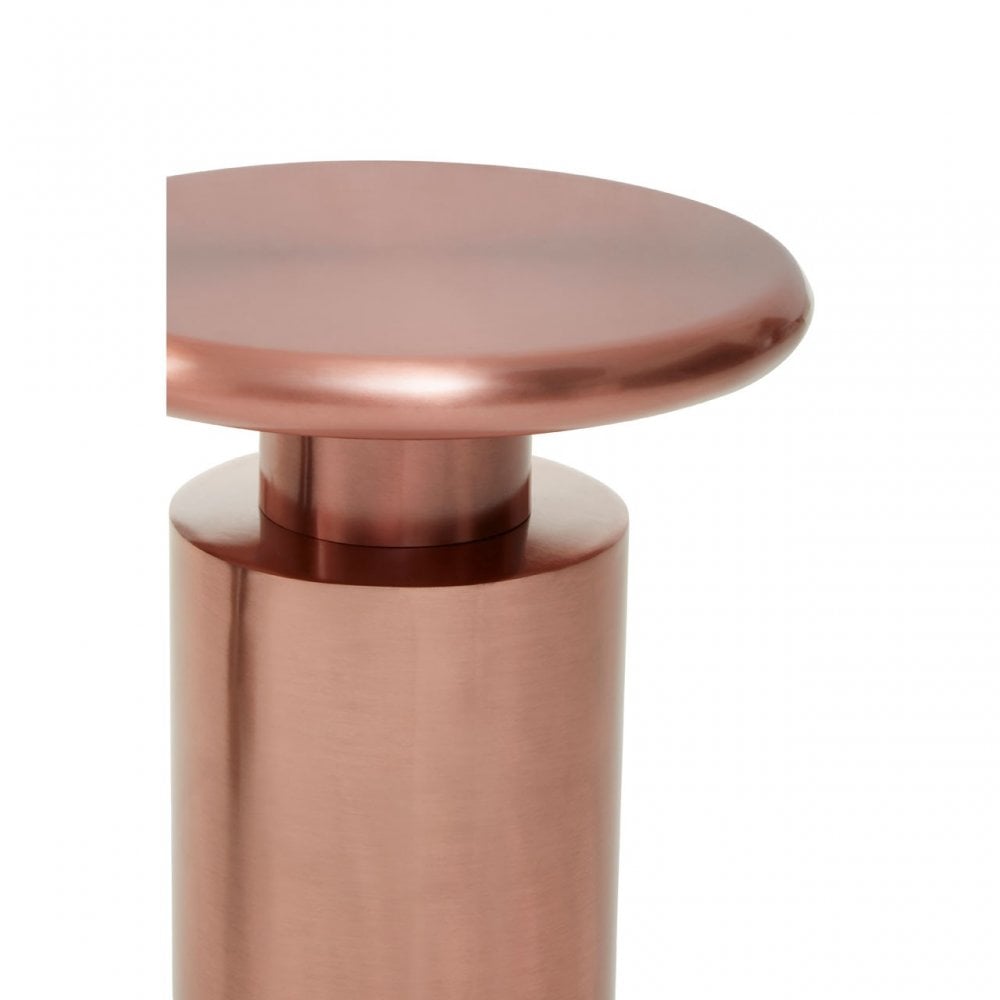 Corra Copper Finish Side Table