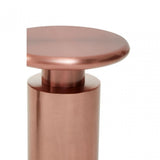 Corra Copper Finish Side Table