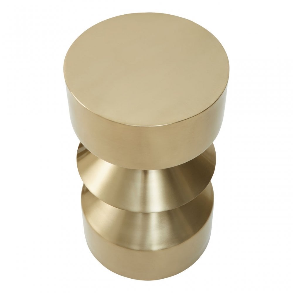 Corra Gold Finish Iron Side Table