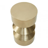 Corra Gold Finish Iron Side Table