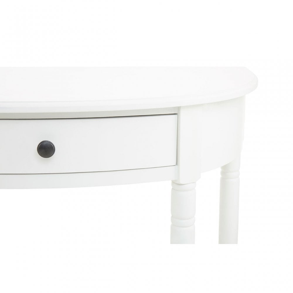 Heritage Semi-Circle Console Table With Drawer