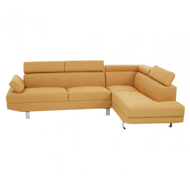 Hanover Large Ochre Linen Sofa