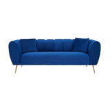 Florine 3 Seat Midnight Velvet Sofa