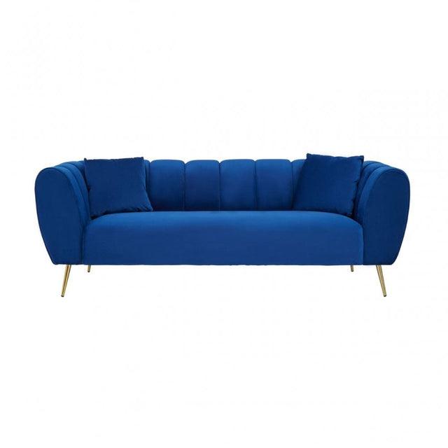 Florine 3 Seat Midnight Velvet Sofa