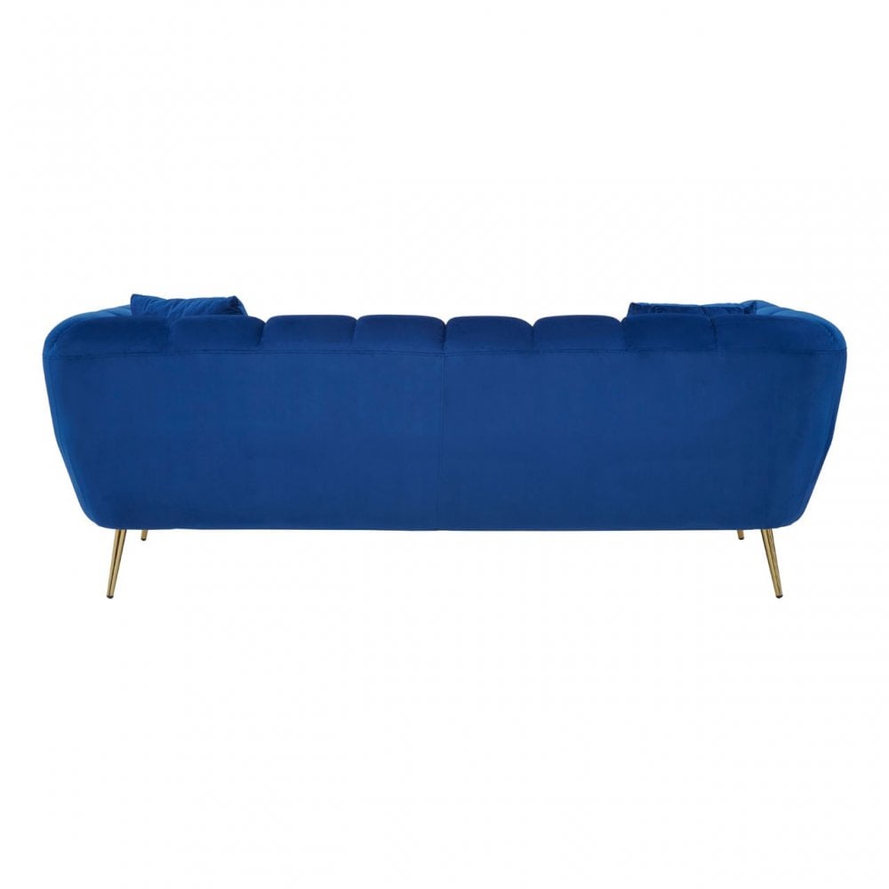Florine 3 Seat Midnight Velvet Sofa