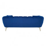 Florine 3 Seat Midnight Velvet Sofa