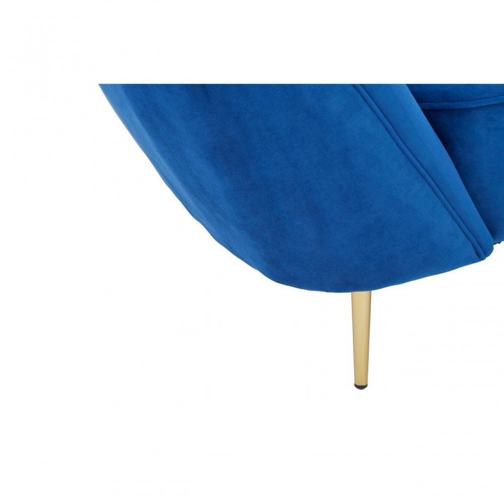 Felizia Midnight Left Arm Velvet Chaise
