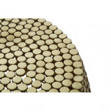 Templar Beaded Iron Coffee Table, Gold