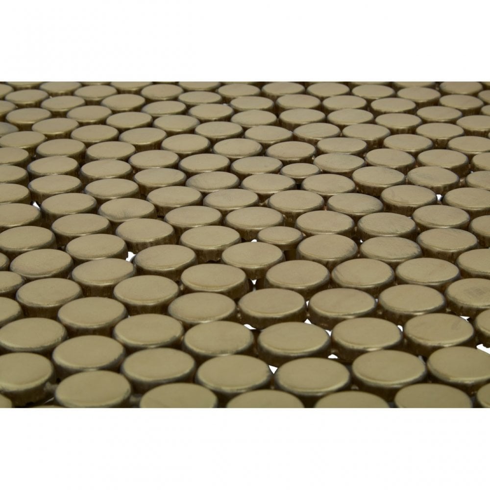 Templar Beaded Iron Coffee Table, Gold