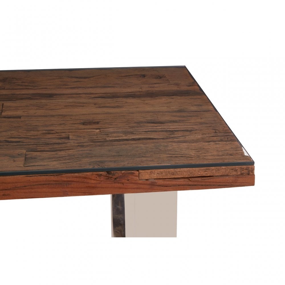 Kerala Natural U-Shaped Base Dining Table