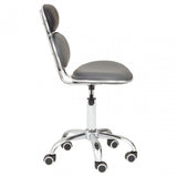 Black PU Home Office Chair with Chrome Base, Black