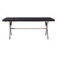 Kerala Black Dining Table With Cross Base