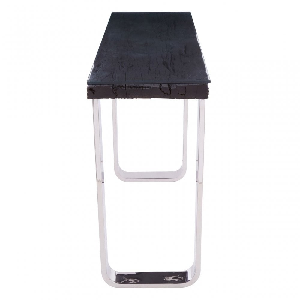 Kerala Black U-Shaped Base Console Table