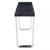 Kerala Black U-Shaped Base Console Table