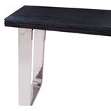 Kerala Black U-Shaped Base Console Table