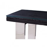 Kerala Black U-Shaped Base Console Table