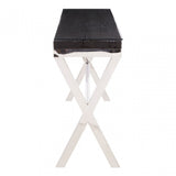 Kerala Black Console Table With Cross Base