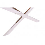 Kerala Natural Top End Table With Cross Base