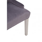 Richmond Grey Velvet Dining Chair, Grey