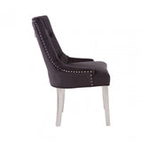 Richmond Black Velvet Dining Chair, Black