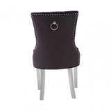 Richmond Black Velvet Dining Chair, Black
