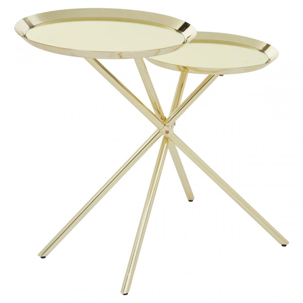 Oria Warm Metallic Side Table