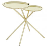 Oria Warm Metallic Side Table