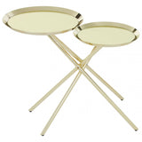 Oria Warm Metallic Side Table