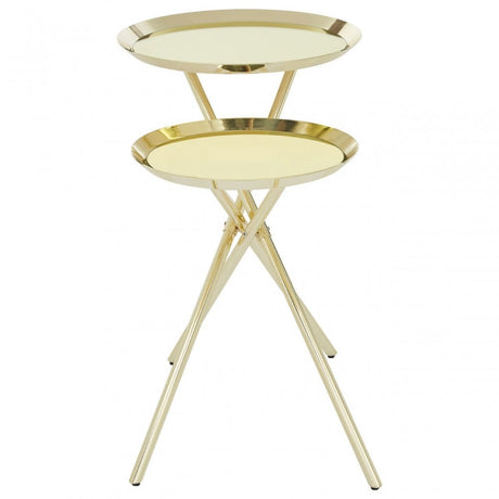 Oria Warm Metallic Side Table