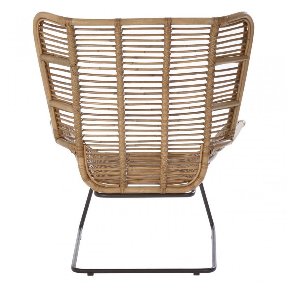 Manado Lounge Chair And Footstool, Natural