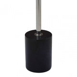Oria Black Marble End Table, Black