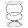 Oria Clear Glass End Table, Clear