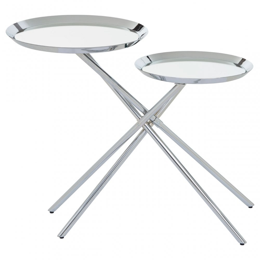 Oria Side Table, Silver