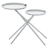 Oria Side Table, Silver
