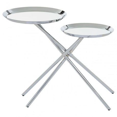 Oria Side Table, Silver
