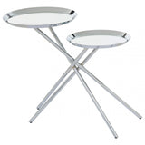 Oria Side Table, Silver