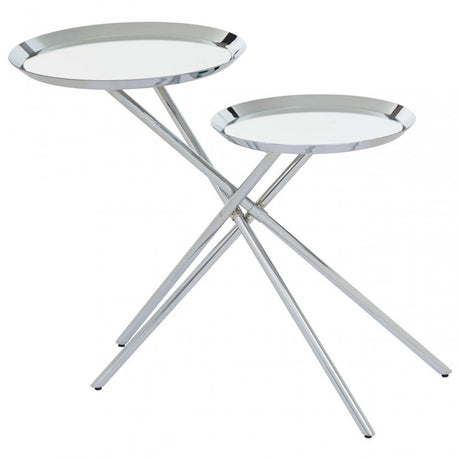 Oria Side Table, Silver