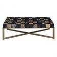 Relic Coffee Table with Brass Finish, Multi-Coloured